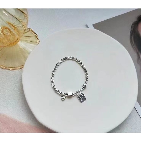 Armbånd Heart Stud Sølv Fashion smykker Ac5221