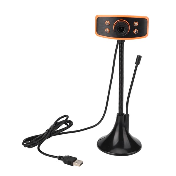 1080P HD USB Skrivebordswebkamera med Mikrofon for Bærbare og Stasjonære Datamaskiner