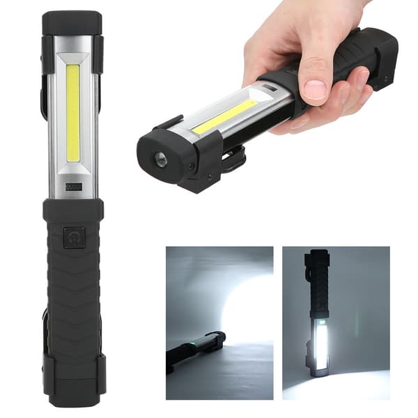 COB Multifunksjonell USB Oppladbar Magnetisk Utendørs Camping Arbeidslampe