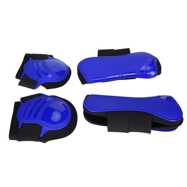 Hästbenskydd PU Förtjockat skal Elastisk dämpande innerdyna XL Set