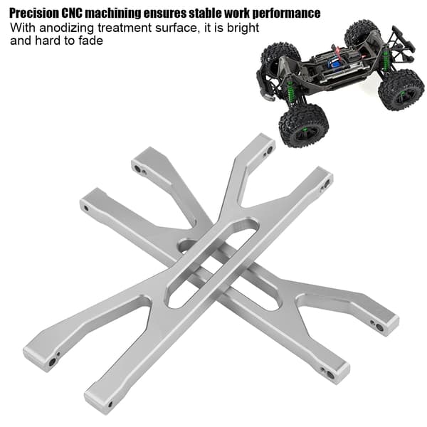 Aluminiumlegering Forreste Bagerste Øvre Bærearme til Traxxas X-MAXX 1/5 RC Bil (Titanium Grå)