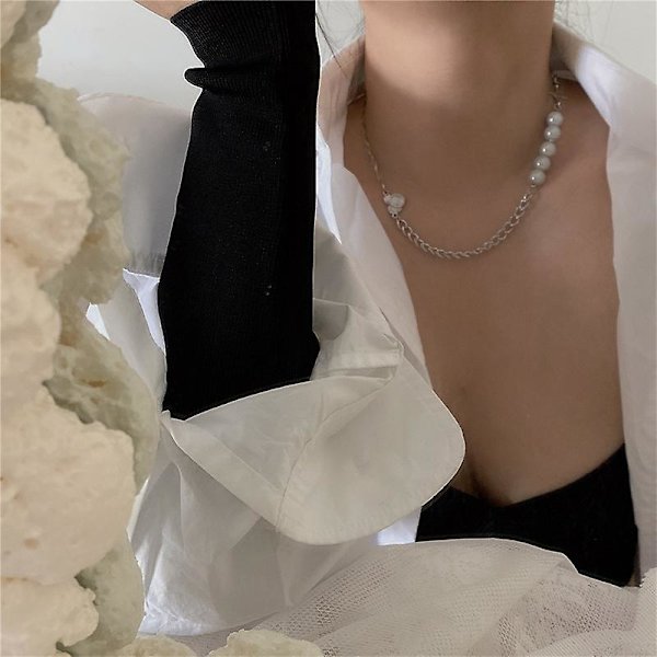 Halsband Pearl Vintage Cross Fashion Jewelry Ac1240