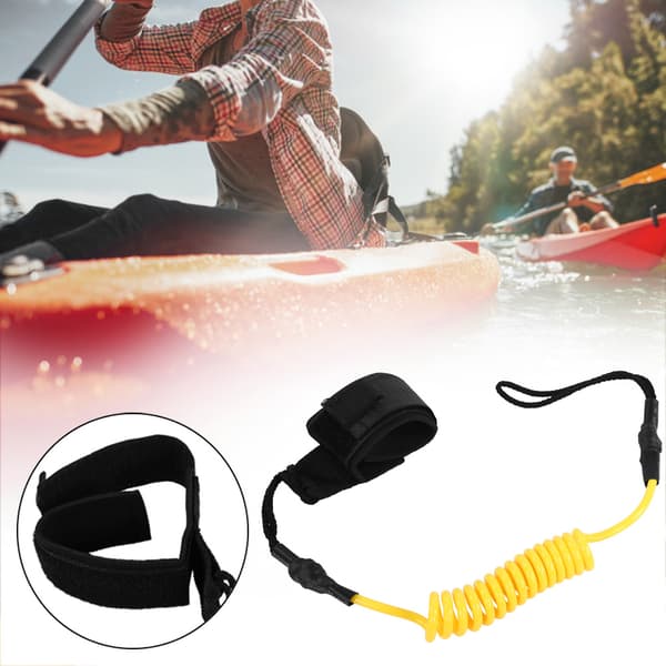 Gul Surfboard Leash för Kajak Stand Up Paddle Surfing Säkerhetstillbehör