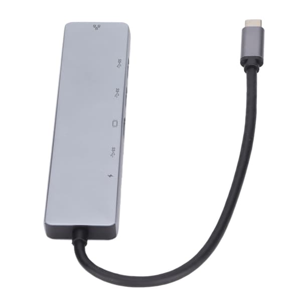 USB C Hub 6 i 1 PD Snabbladdning 87W Multifunktionell Typ C till HDMI USB 3.0 Ethernet USB Splitter