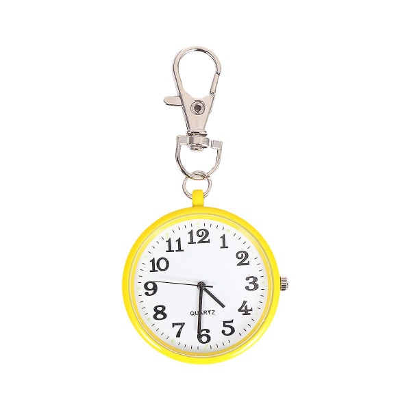 Retro hængende lommeur vintage ur vedhæng kæde halskæde lommeur halskæde rosenrød Yellow