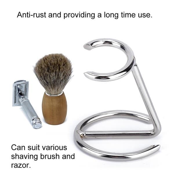 Barberkost i rustfrit stål til mænd, rejsesæt til barbering