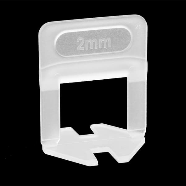 20 stk. 2 mm keramiske fliser Nivelleringssystem Base Avstandsstykker