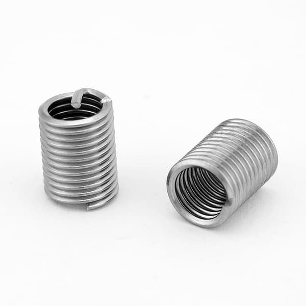 Rustfri stål spiralgevindindsatser M6x1.0x2.5D 50 stk