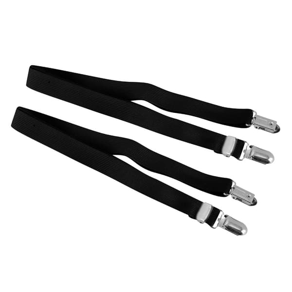 2 STK Justerbare Lagner Stropper Clips Madras Holdere Sort