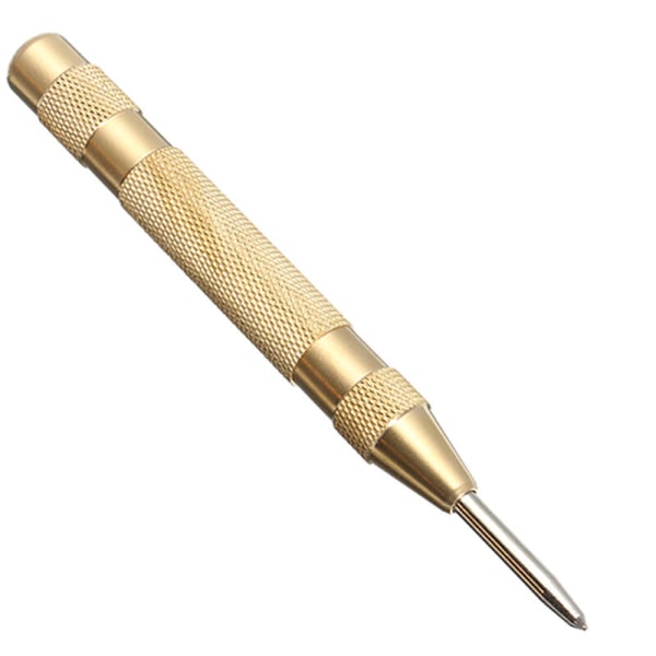 HSS spets fjäder Mässing Auto Punch Center Punch Tool
