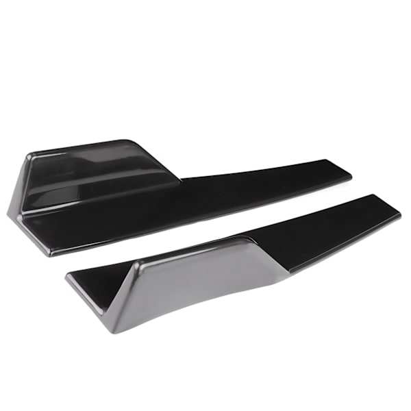 Universal Sideskørt Rocker Splitter Winglet Diffuser Bil Karrosseri Kit Blank Sort 45x8,4 cm