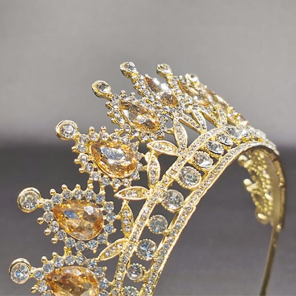 Kronprydnad Bröllopstillbehör Enkel Legering Diamond-studded Brudklänning Smycken