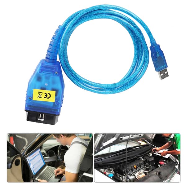 USB OBD Grensesnitt Diagnosekabel for DCAN K CAN med Bryter