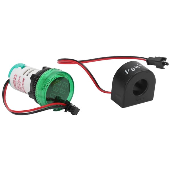 AD101 22V Dobbel Display Indikatorlampe AC 50 500V 0 100A Grønn Spenning Strøm
