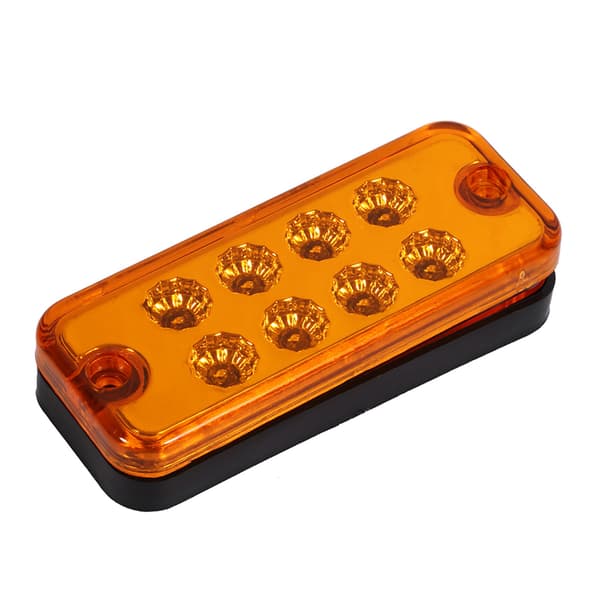6 LED sidemarkeringslys gule lastbil trailer indikatorlamper
