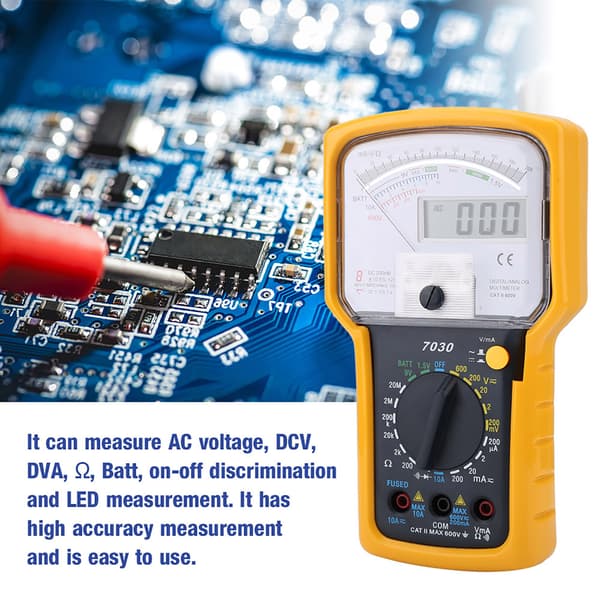 KT7030 Högkänslig Högprecisions Analog Digital Dubbel Display Multimeter