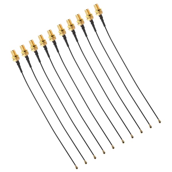 10 stk. RF-adapter Pigtail-kabel IPEX til SMA UFL Antenne Feeder 15 cm Bow-kabel til ansigtsgenkendelsesmodul