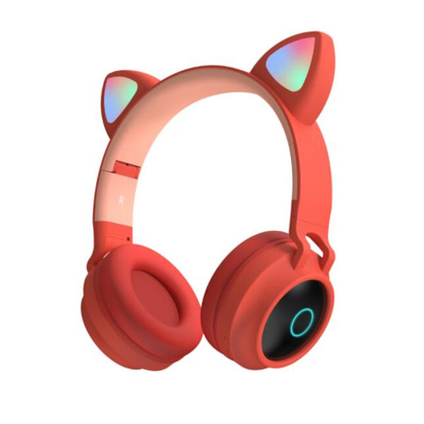 Cute Cat Ears langattomat kuulokkeet sarjakuvapelikuulokkeet red