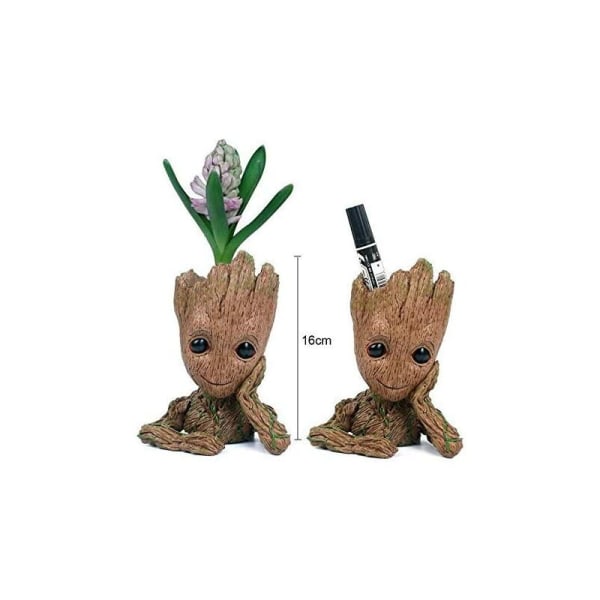 Baby Groot blomsterpotte - figur til planter og kuglepenne - perfekt som gave