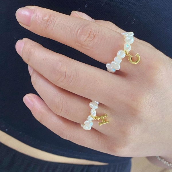 Ring Pearl S925 Silver Modesmycken Ac5244 P