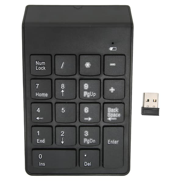 Trådløst Mini Numerisk Tastatur 18 Taster 2,4 GHz Stabil Forbindelse Ergonomisk Design Bærbar Computer