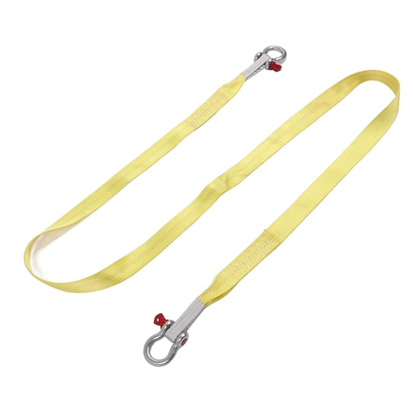 Slæbestropper 13227lbs Brudstyrke 4m Redningsstropper med D-Ring Shackles til Biler SUV'er Gul