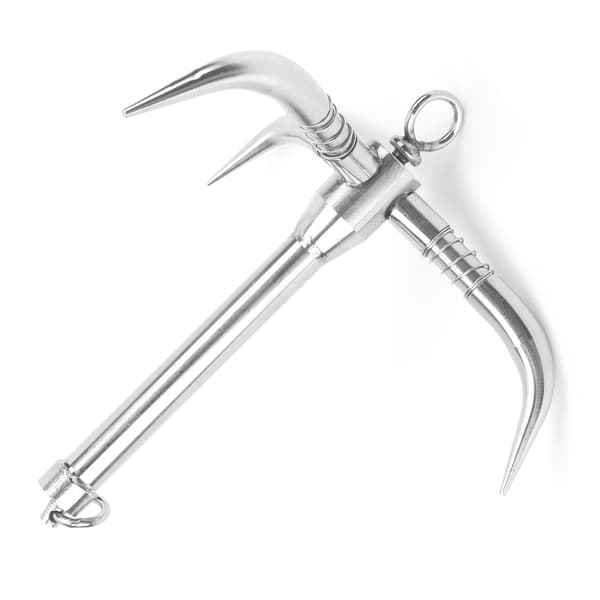 Sammenklappelig Grapnel Anker Triple Grip 316 Rustfrit Stål Hardware til Båd Yacht Tømmerflåder Kanoer