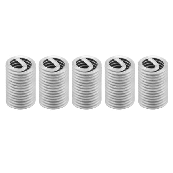 50 stk. spiralgjengeinnsatser i rustfritt stål 304 M6 x 1,0 x 3D lengde