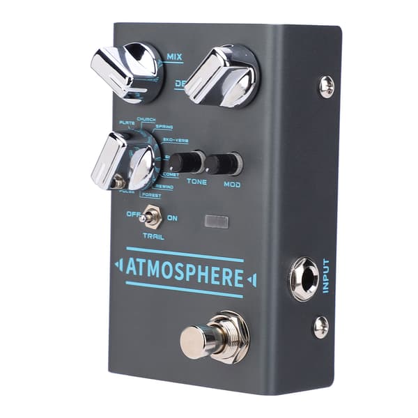 Digital Reverb Pedal 9 Ambiance Effects Bypass Gitarrtillbehör R4