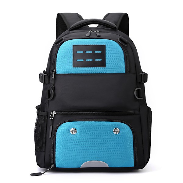 Basketball backpack with separate ball compartment and shoe compartment to accommodate boys' soccer volleyball Blue