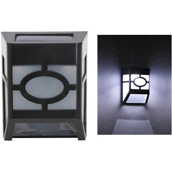 ulko aurinkovalo, vedenpitävä ulkona aurinkokennovalaisin (2LED, valkoruudullinen valo)