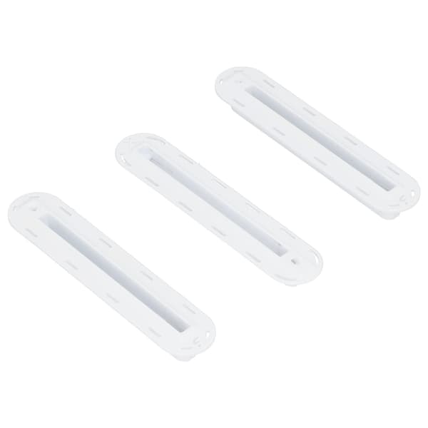 Surfbräda Roder Groove Plast Finned Box Plug Fen Plug Base (3st/set) - Vit