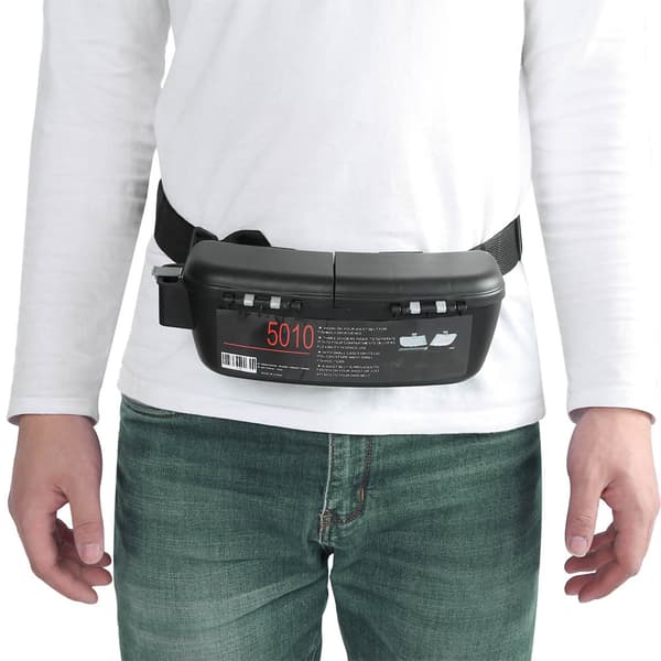 Bärbar fiskelåda midjeväska justerbart bälte förvaringskit