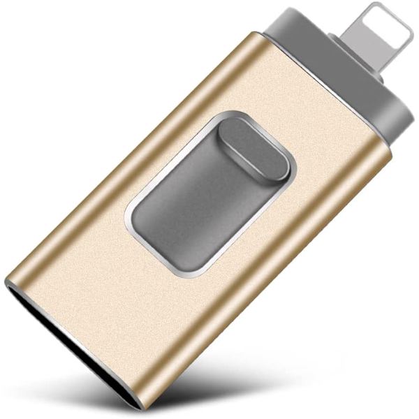 Multifunktions tre-i-en U-disk, lokal guld, 8GB