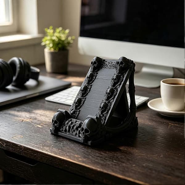 Cool gotisk gave til smartphone Stabil håndfri visning Horror-entusiast samling Black