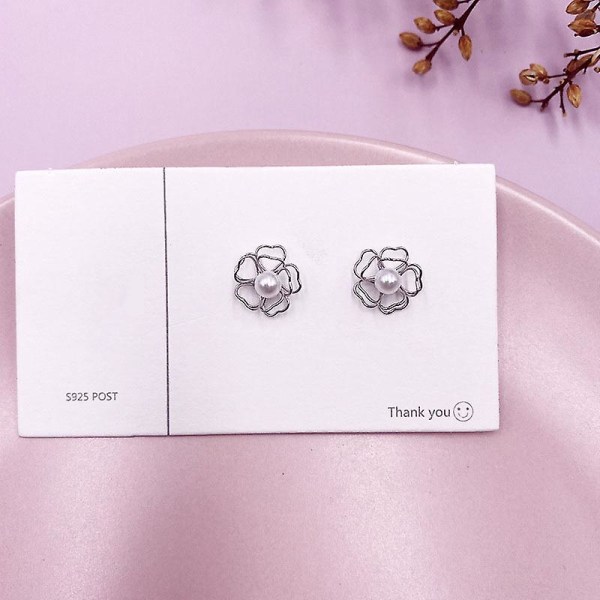 Ørering Pearl Flower Stud Girls&#39; Modesmykker Ac3628 A113