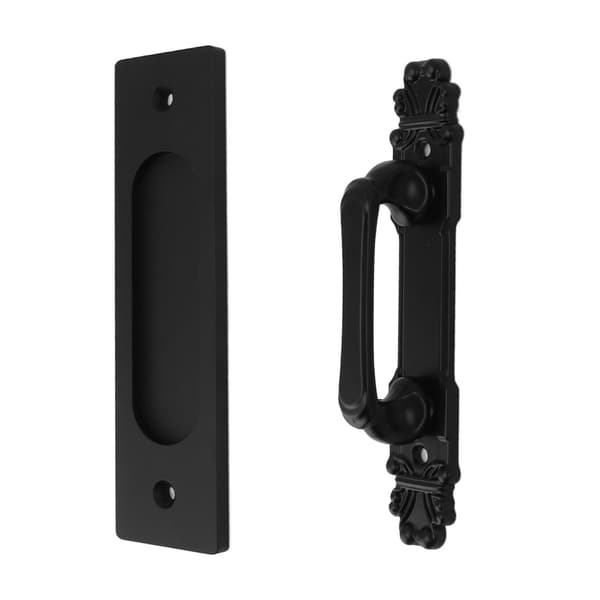 Dobbeltsidet skydedør hardware kit nem installation aluminiumslegering stalddøre