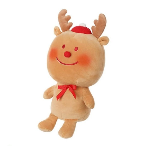Christmas Gingerbread Man Julgran Jul Älg Julstjärna docka kudde Sitting Deer