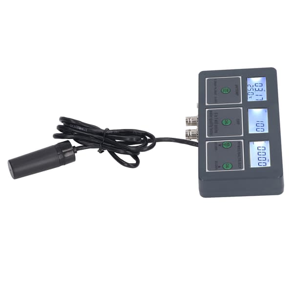 Multi Parameter Vannkvalitetstester S.G PH EC SALT ORP TDS CF TEMP 8 i 1 Oppladbar Online Overvåking for Akvarium UK Plug 230V