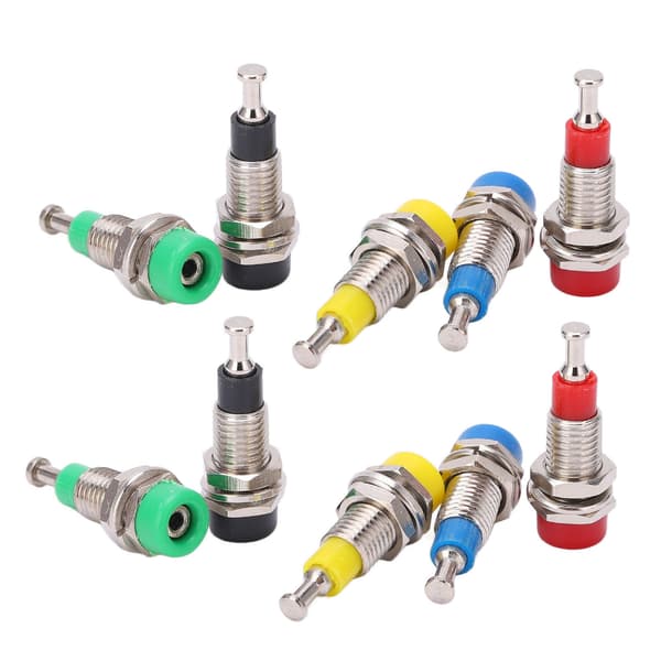 2 Sæt J40006 2mm Forgyldt Banan Binding Post Panelmontering til Elektroniske Instrumenter