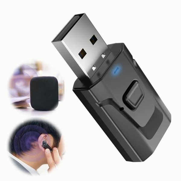 4-i-1 USB Bluetooth 5.0-mottaker Høy Kvalitet Lyd Plug and Play Stabil Lydadapter