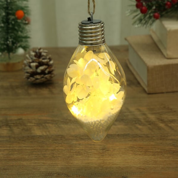 Packa klara LED-julkulor hängande lampor för julgran, födelsedag, bröllopsfest，C