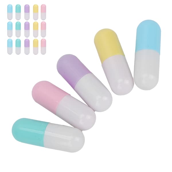 20 stk Mini DIY leppepompetuber leppestiftbeholdere kosmetisk oppbevaring
