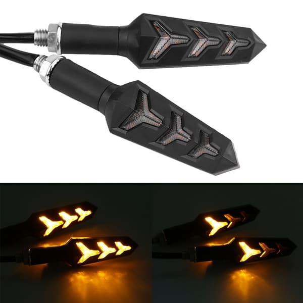 Universal Y Form Motorcykel LED Blinklys Indikatorlys
