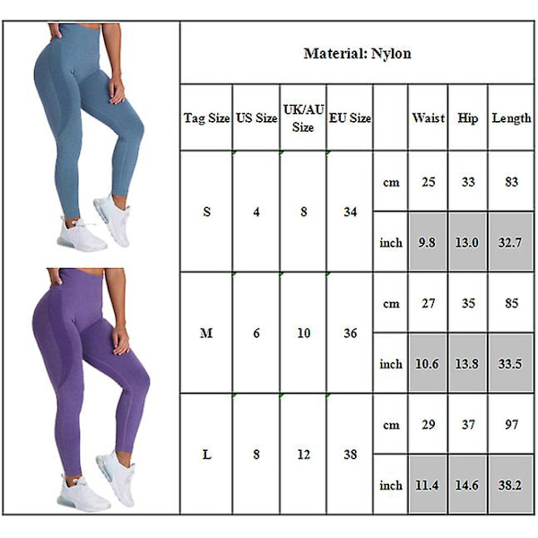 stramme yogabukser til kvinder Purple M