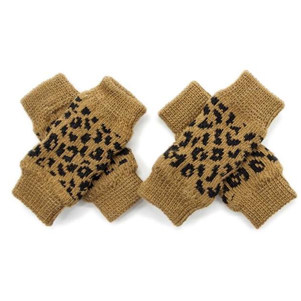 Pet Socks Beskyttelse Led Hunde Knæbeskyttere (Leopard L)