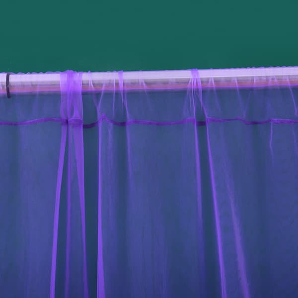 5x10ft Chiffon Mjuka Halvtransparenta Moderna Gardiner för Sovrum Vardagsrum Bröllop