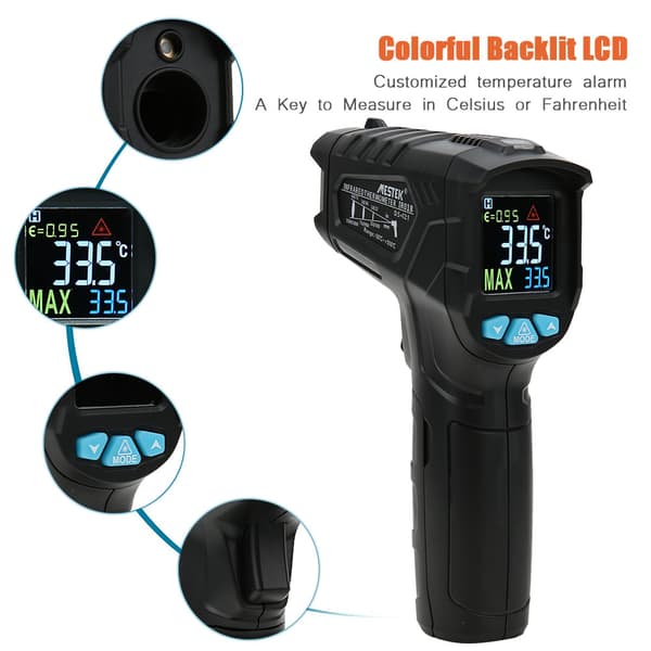 Bærbar infrarød temperaturmåler - IR01B industriel termometer