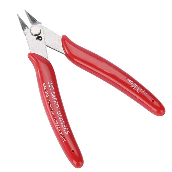 Sideklipper Diagonal Wire Cutter Stålkabelværktøj Rød