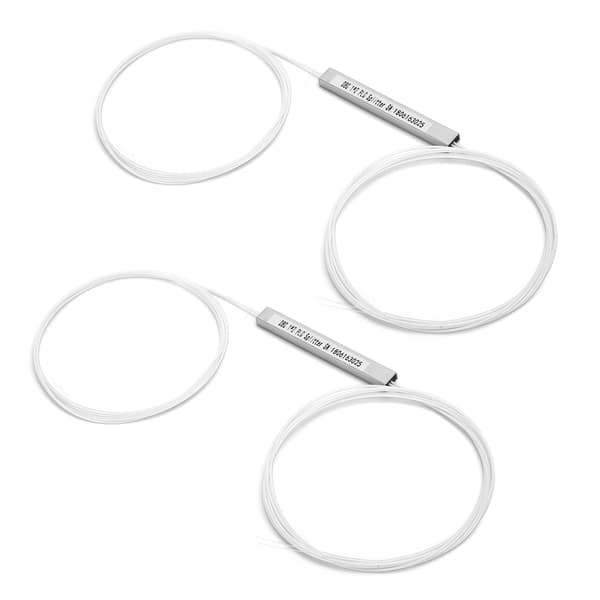 2-pakke PLC Splitter Single Mode Fiber Optisk Strømstyring Computer Kredsløbsudstyr 1x2